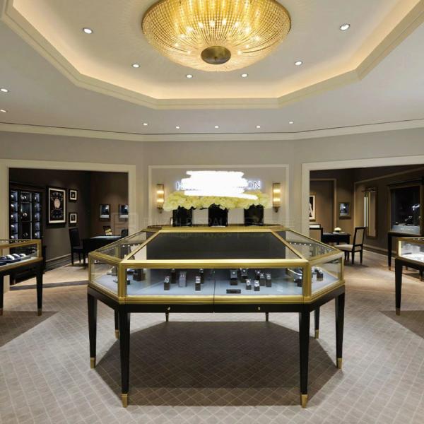 Quality Versatile Luxury Jewelry Counter Showcase Countertop Display Case Anti Rust for sale