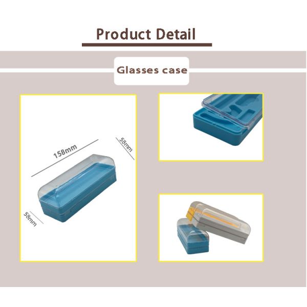 Clear PS Top Double Layer Kids Custom Glasses Cases