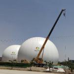 Customized Round Double Membrane Biogas Holder With Long Lifespan