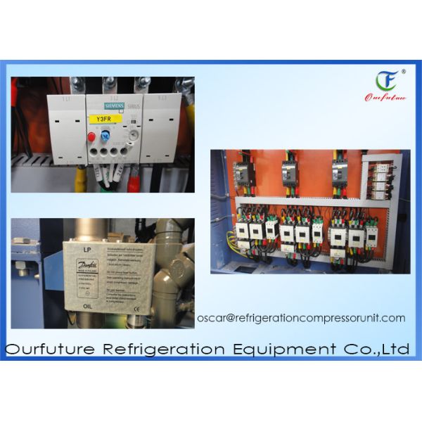 Screw Refrigeration Compressor Unit Water Cool Refrigeration Condensing Unit