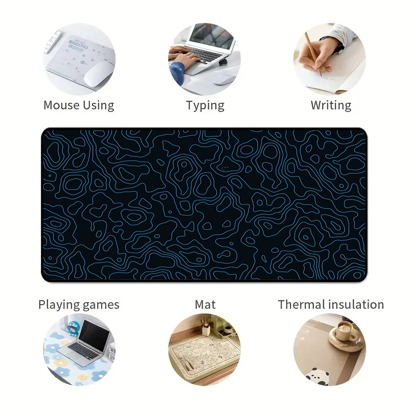 Office Desk Mat Mousepad Custom Large XXL Keyboard Pad with Rubber Bottom Mousepads