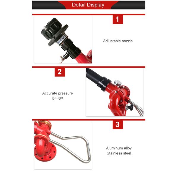 Remote Control Fire Fighting Water Cannon Fire Safety Equipment ANSI Flange