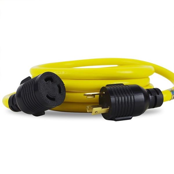 ETL Listed 3 Prong 30 Amp Generator Cord 25 Feet Heavy Duty NEMA L5-30P/L5-30R
