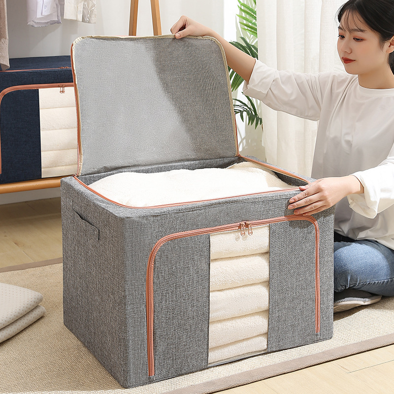 Wholesale Factory Price Folding Wardrobe Organizer Collapsible Oxford Storage Box for Clothes