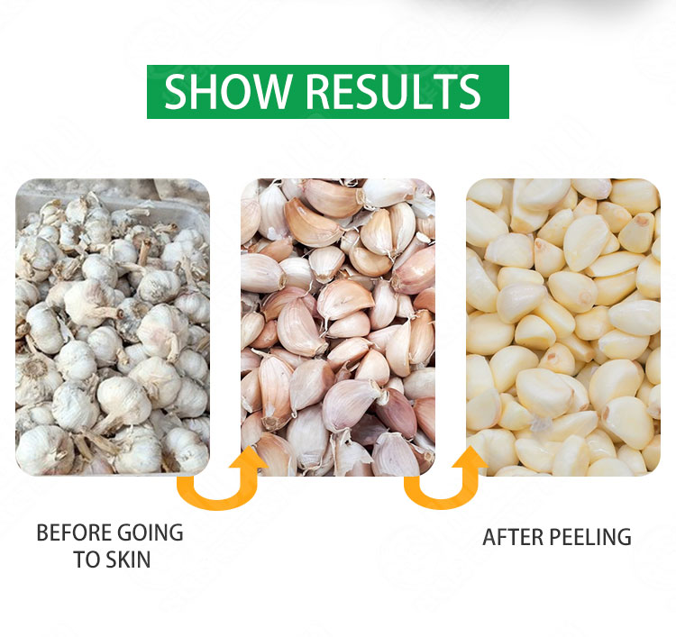 2023 Drying Garlic Peeling Machine Peeled White Garlic