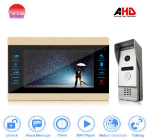 China AHD 7 inch Indoor monitor TOUCH SCREEN video door phone with motion detection for villa AND IR-CUT wholesale