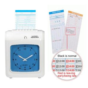 CE Time Card Attendance Machine for Recorder Office Factory Staffs Employee Check in
