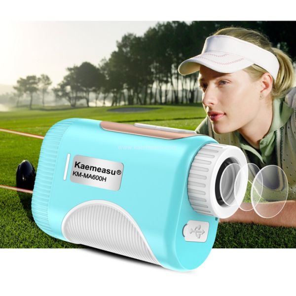 kaemeasu Mini Laser Rangefinder Rechargeable Golf Range Finder With Magnetic Adsorption MA600