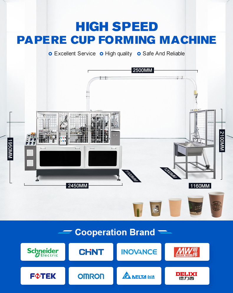 2-16oz Disposable Automatic Paper Cup Making Forming Manufacturing Machines For Small Business Ideas