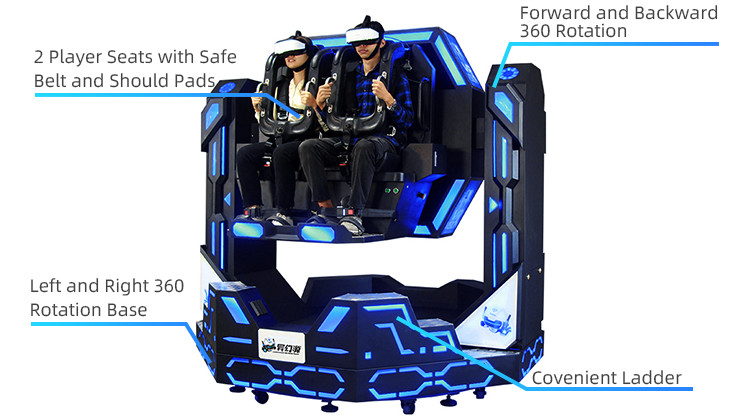 Coin Operated 1080 degree rotation Game VR Simulator With VR Arcade Game