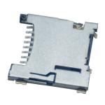 Push Push Type Micro SD Card Socket , 1.45H 8Pin SMT TF Card Connector