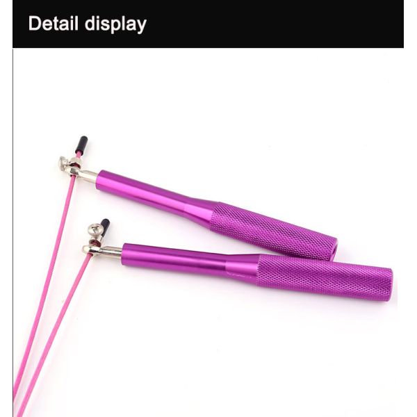 Ball Bearing Crossfit Jump Rope For Beginners Adjustable Steel Coated