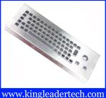 USB Interface Desktop Rugged Keyboard Trackball With 65 Keys