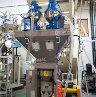 Low Feeding Error Gravimetric Batch Blender 0.4kw Gravimetric Dosing System