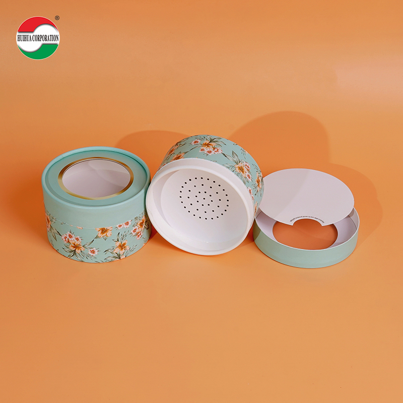 Eco-Friendly Custom Cosmetic Cardboard Cylinder Kraft Round Paper Tube Packaging For Powder