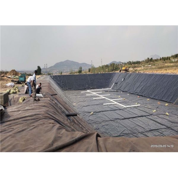 Thickness 0.1-3.0mm Polyethylene Geomembrane Width 2m-7m Length 50-200m