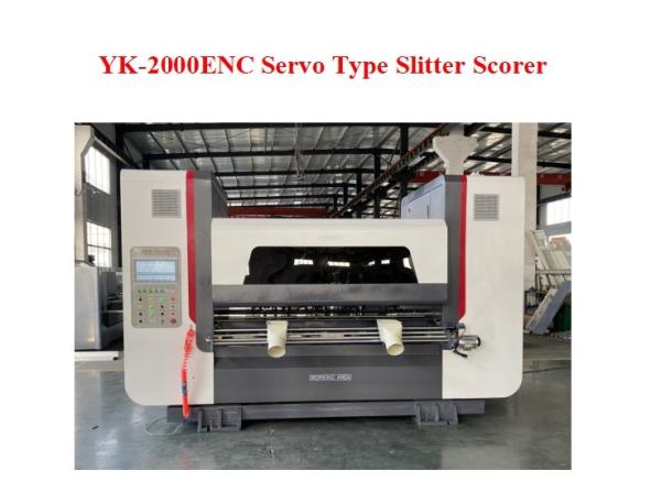 Quality YK-2000 ENC Speed 250m/min Servo Type  Slitter Scorer For Corrugated Cardboard Production Line for sale