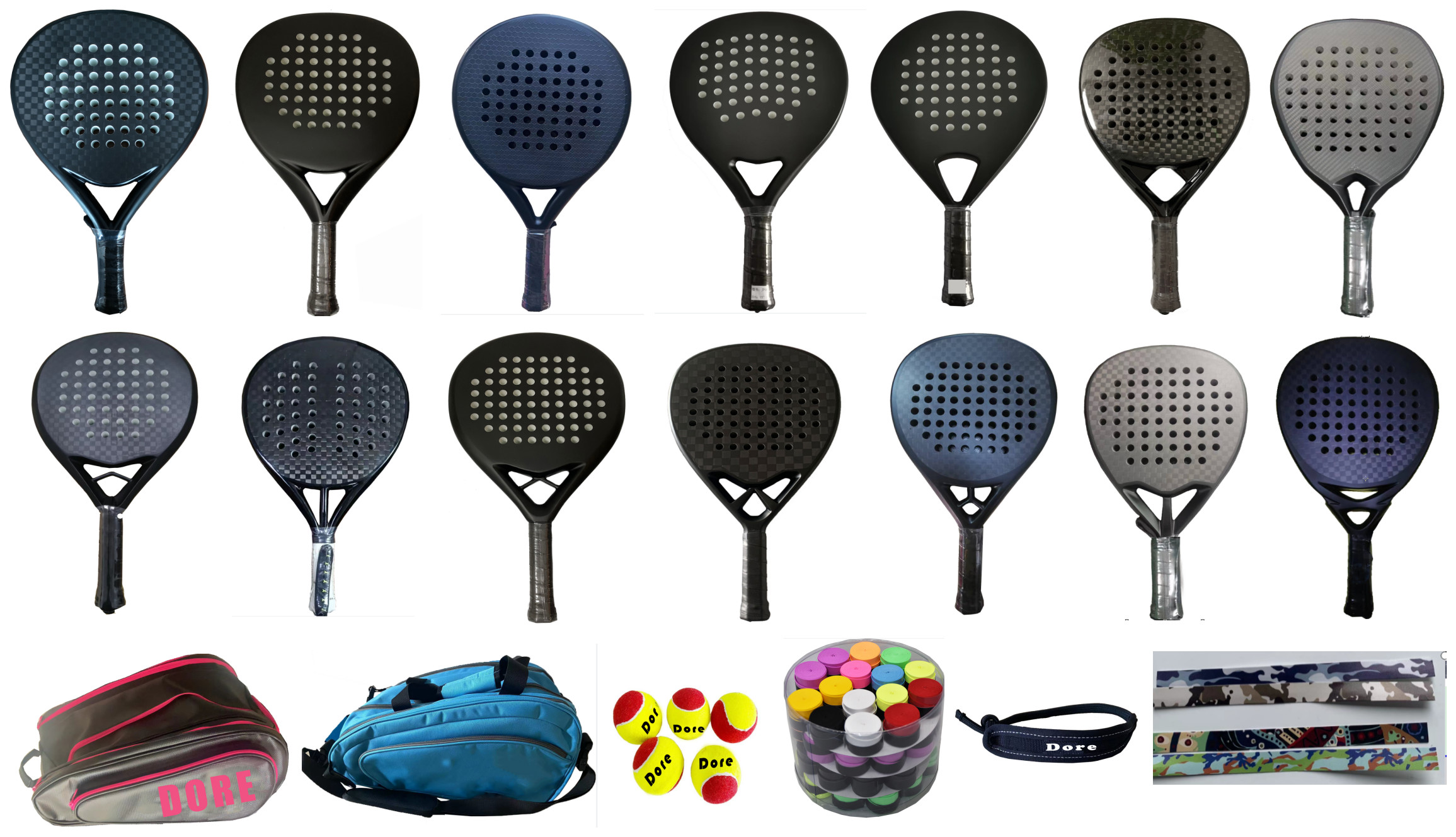 Professional Factory Made Padel Racket Apply To Race Racket Wholesale Factory Price High End Padel Racket