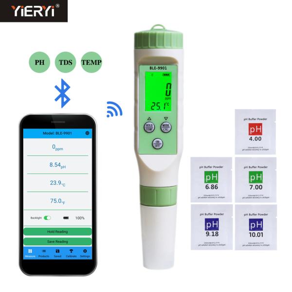 Quality Multifunctional Bluetooth PH Meter LCD Display Water Tds Tester for sale