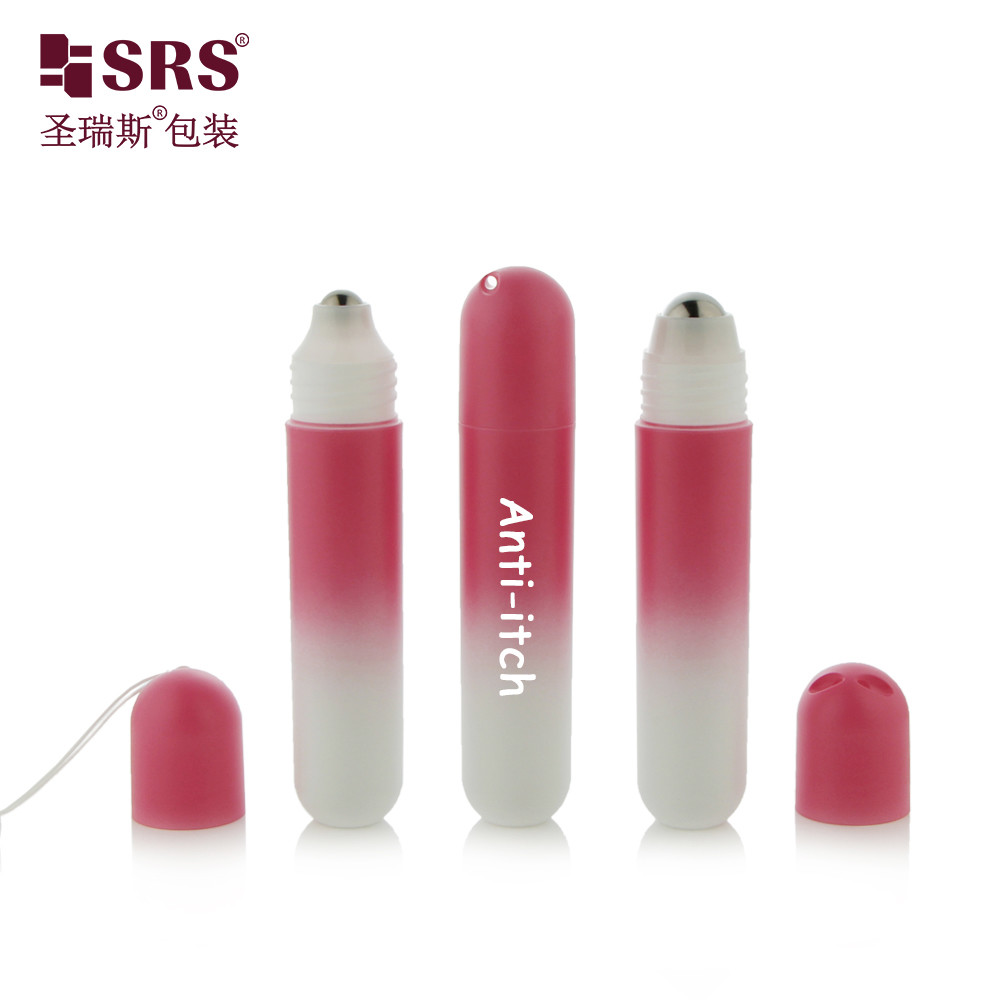 RPPG-25ML PP PCR Recycled Injection Custom Color Matte Finished Round Bottom Roller Steel Ball With Dome Cap For Liquid Gel