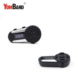 Waterproof Bluetooth Wireless Motorcycle Intercom Supports Phone Music GPS Navigation