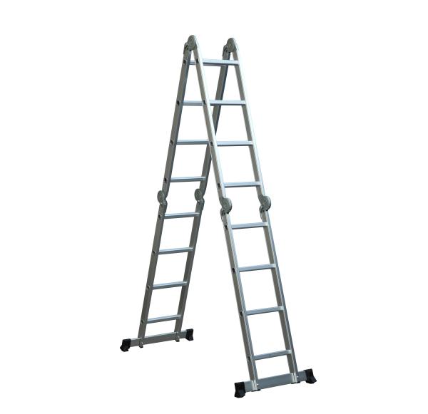 Quality 4.43M  Multi Position Adjustable Aluminum Ladder EN131 - 4  Certificated for sale