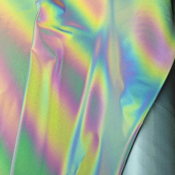 Retro Reflective Cloth Breathable Heat Reflective Fabric Material Polyester Single Side 100%