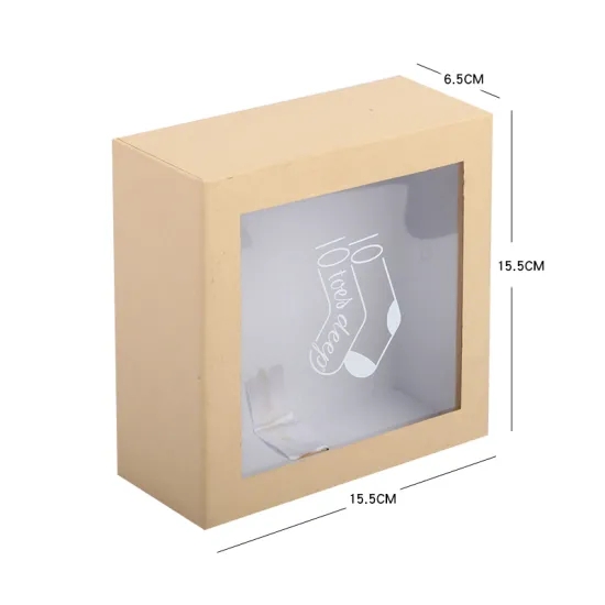 PVC Window Paper 250g Electronics Packing Boxes For Baby Shoes