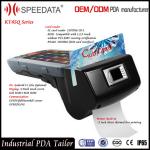 Mobile Android Barcode Scanner Device , Fingerprint Handheld Barcode Printer