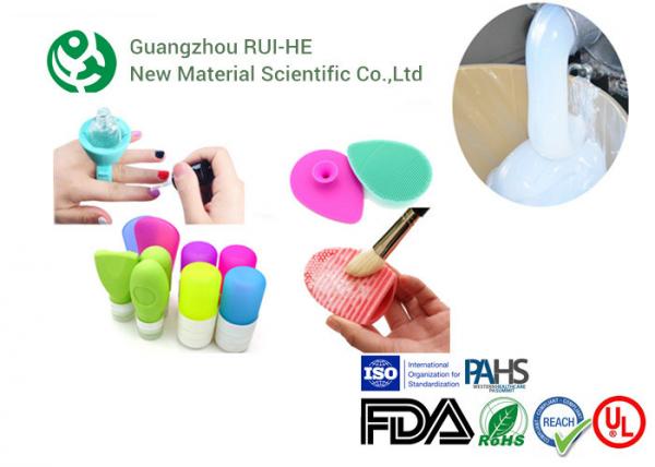 Quality Neutral Odor Platinum Cure Silicone Rubber , Eating Tools Non Toxic Silicone Rubber for sale
