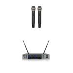 Wireless Dynamic UHF Microphone System High Fidelity Sound Head Prevent