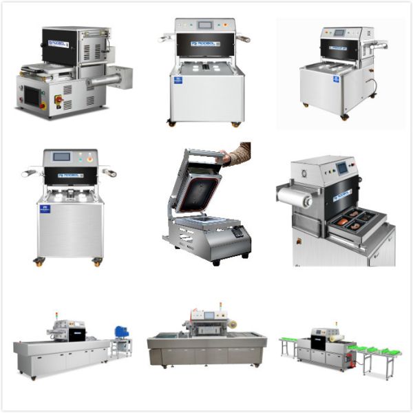 High Speed Horizontal Sealing Machine Vacuum Meat MAP Sealing Equipment
