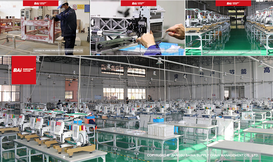 Shoe Single Head Multi Needle Embroidery Machine BAI CE