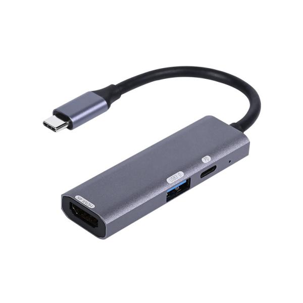 Quality USB C To HDMI Multiport Adapter, Thunderbolt 3 To HDMI Hub With 4K HDMI, 1*USB 3.0 And 65W PD Charging ... for sale
