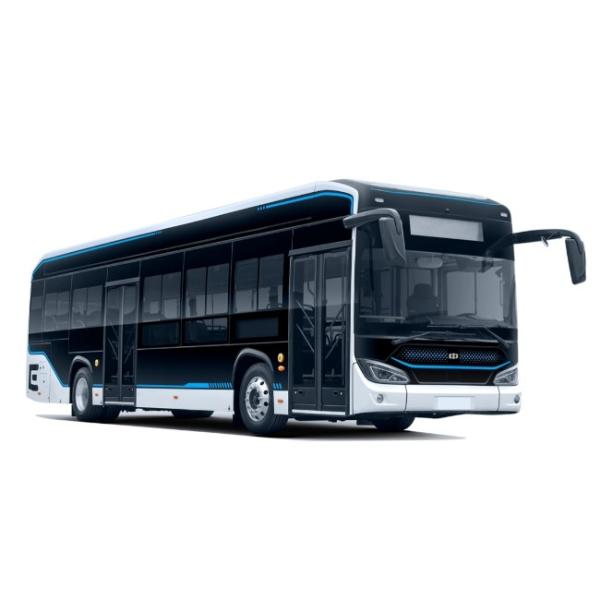 Quality 230km Drive Range Pure Electric Bus Front And Rear Disc Braking System Electric Defroster for sale
