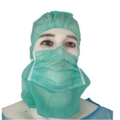 Soft Medical Disposable Head Cap Hood Astronaut Caps PP Non Woven Material