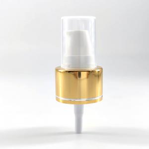 China 24mm 24/410 Golden Aluminum Collar Cream Pump For Serum Lotion Essential Oil wholesale