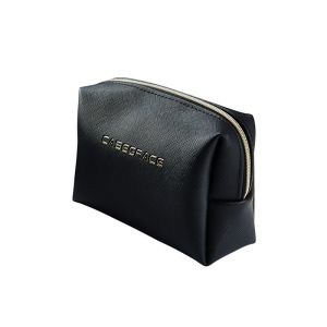 PU Leather Material Travel Cosmetic Bags Promotional Good Stain Resistance