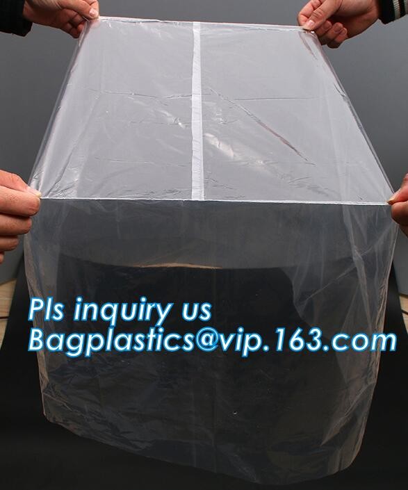 Customized Square Bottom or Side Guesst Plastic Protective Pallet Covers, 4 Mil Dust proof Clear Pallet Covers, BAGPLAST
