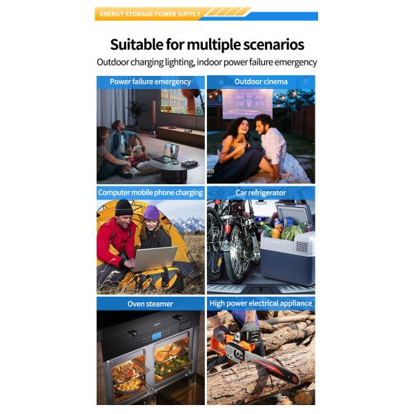 3800W Portable Power Station Outdoor Camping With Solar Power Generator