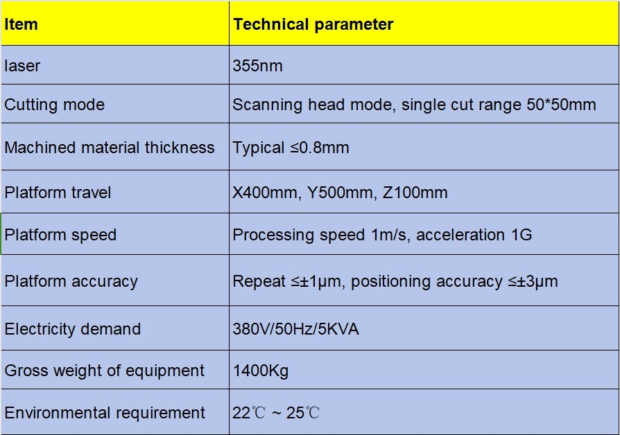 355nm FPC Machine CCD High Precision Laser Cutting Machine For PCB Board