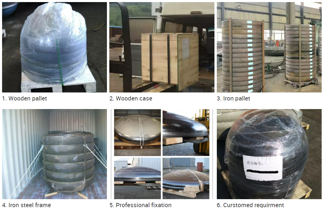 Customized Carbon Steel Stainless Steel Flat Cone Bottom Tank Conical Heads for Design