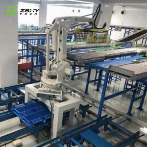 Robotic palletizers end of line palletizing system