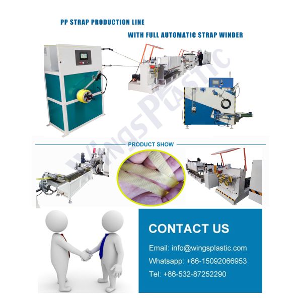 6-20mm PP Strap Production Line Automatic Plastic Belt Making Machine Single Screw
