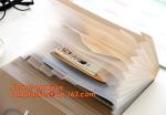 pp file folder, plastic pp rainbow expanding file organizer folder, desk