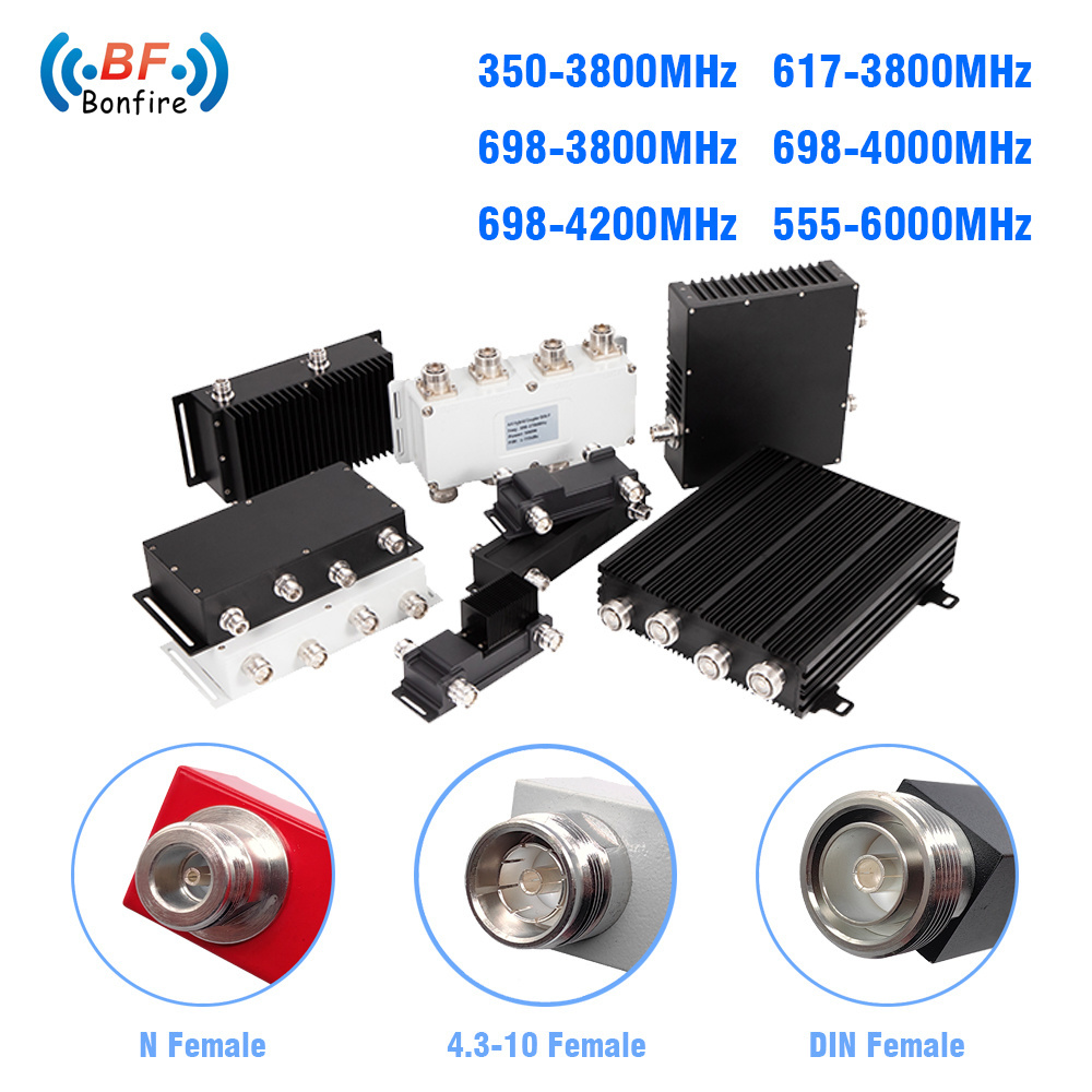 698-4000MHz 3 in 3 out Low Pim Hybrid Coupler Hybrid Combiner