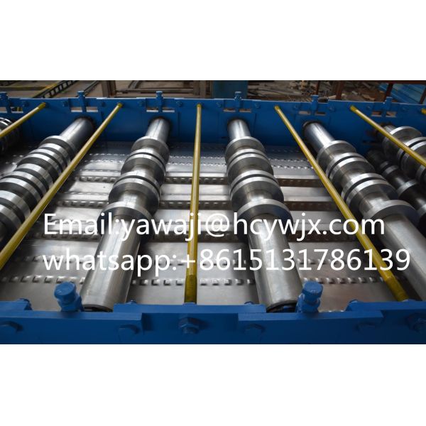 Scaffold Walk Board Steel Floor Deck Roll Forming Machine Foot Panel Sheet Scaffolding Plank Making Machine
