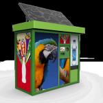Solar Powered Smart Bottle Reverse Vending Machine Barcode Matching