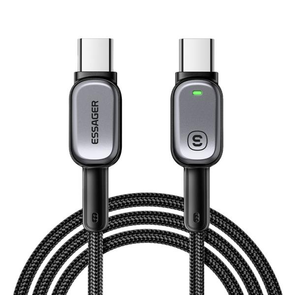 Quality ESSAGER ES-X66 Series 60W 100W USB C to USB C Cable Fast Charging and Data Transfer for sale