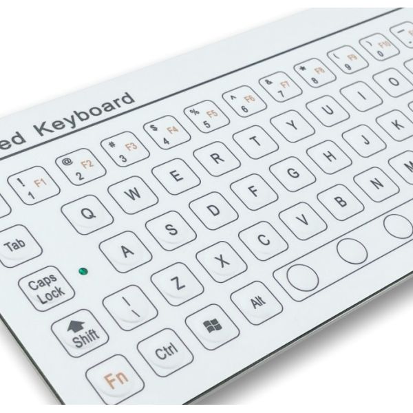IP67 68 Keys Mini Industrial PC Keyboard Anti Static Rugged Rear Panel Mounted -40℃
